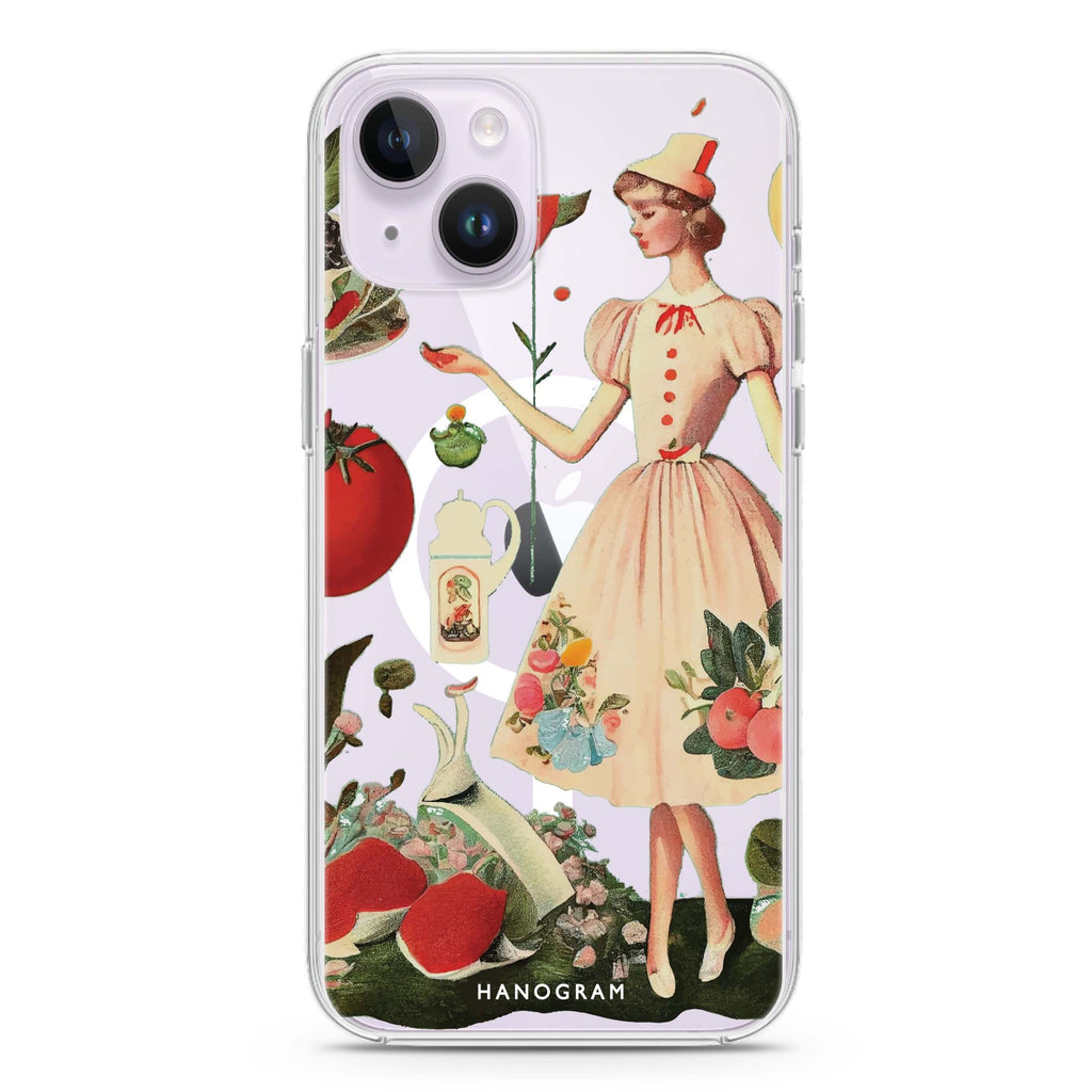 Noble girl iPhone 14 Magsafe 兼容水晶透明保護殼
