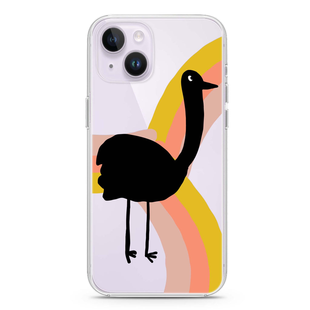 Rainbow Bird iPhone 14 水晶透明保護殼