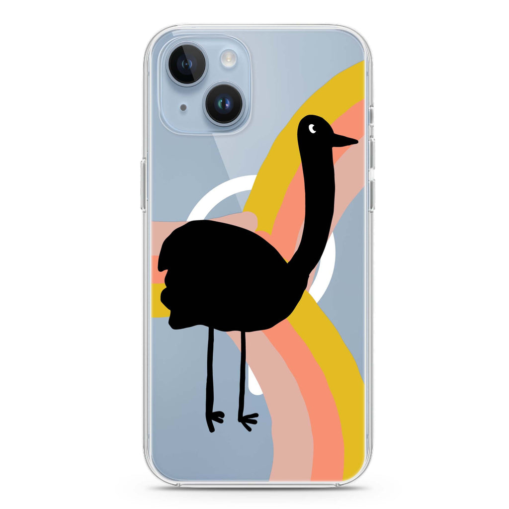 Rainbow Bird iPhone 14 Plus Magsafe 兼容水晶透明保護殼