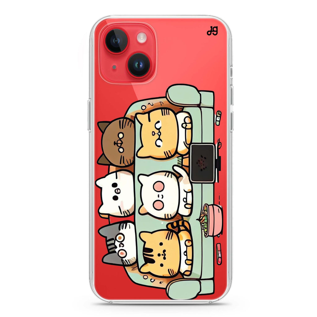 TV Cats iPhone 14 Magsafe 兼容水晶透明保護殼