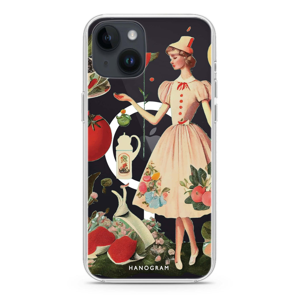 Noble girl iPhone 14 Plus Magsafe 兼容水晶透明保護殼