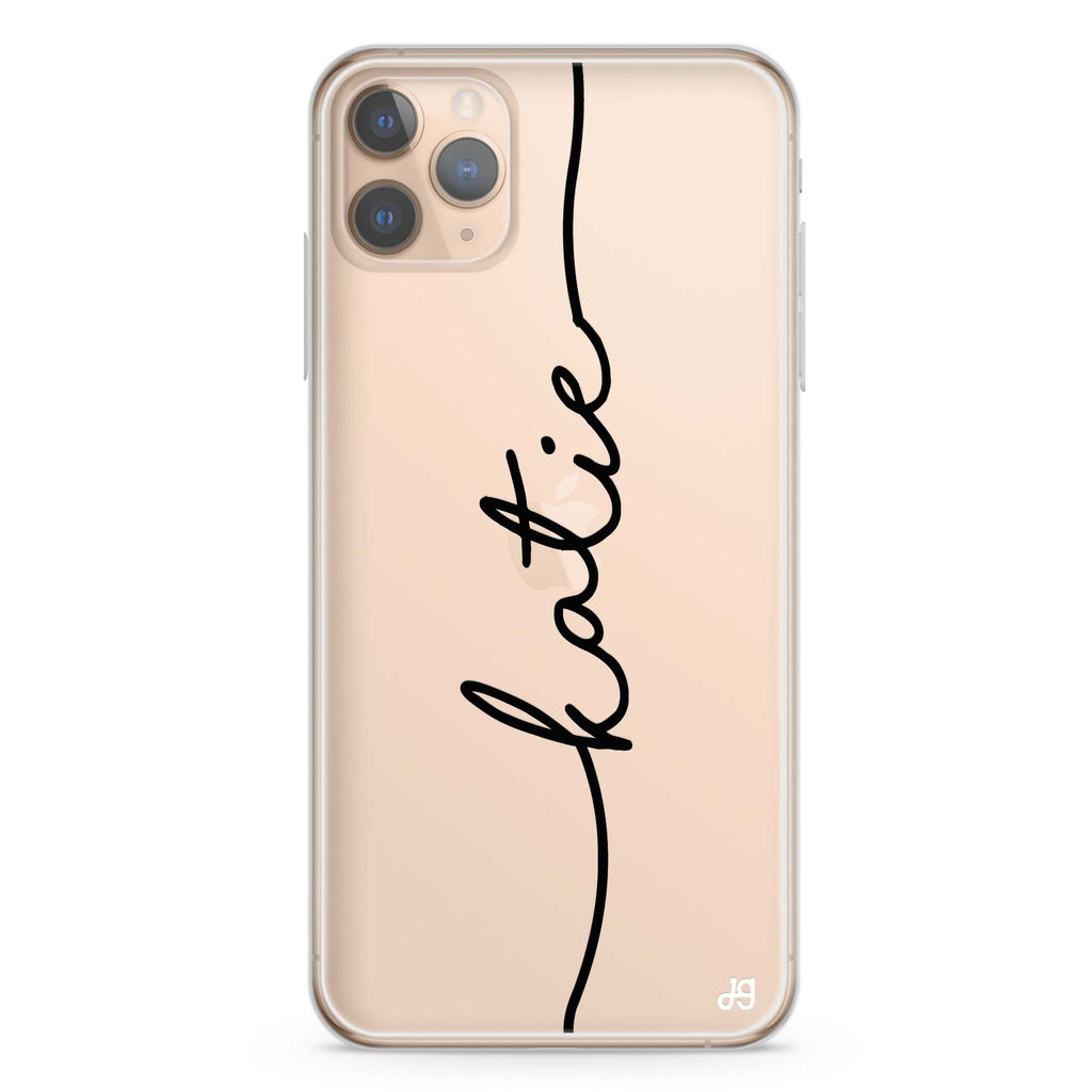 Vertical Handwritten iPhone 11 Pro Max 水晶透明保護殼
