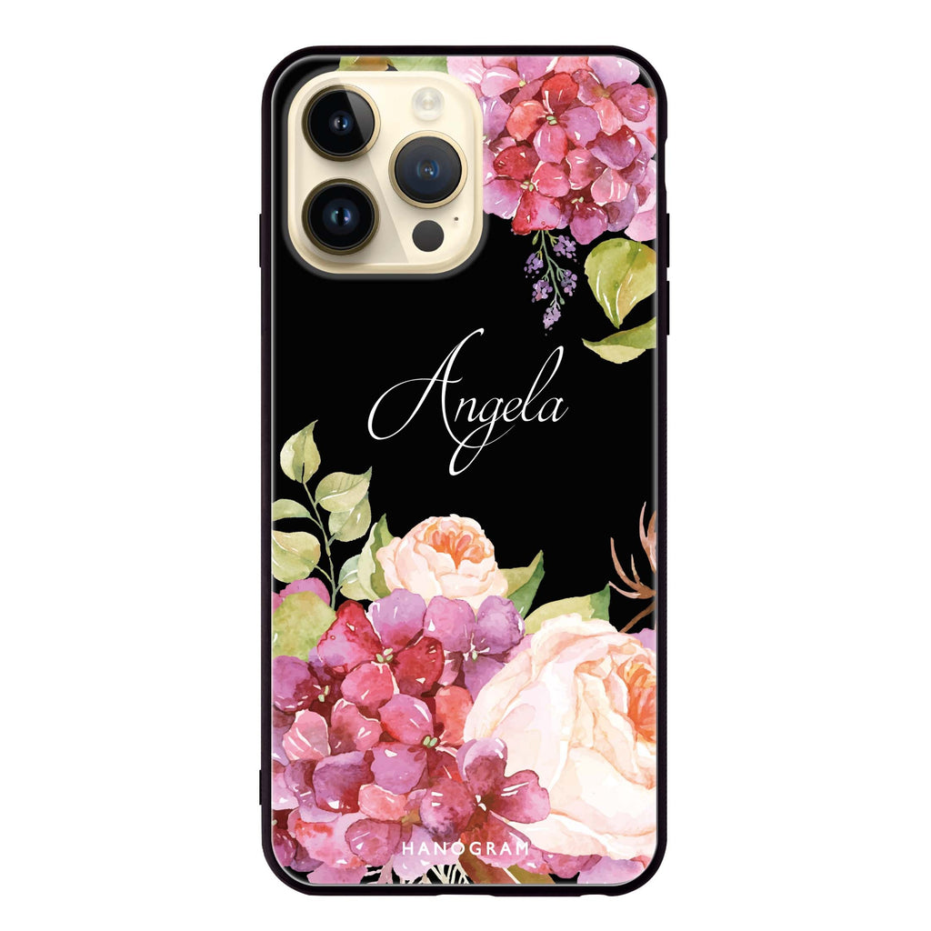 Pretty Floral iPhone 超薄強化玻璃殻