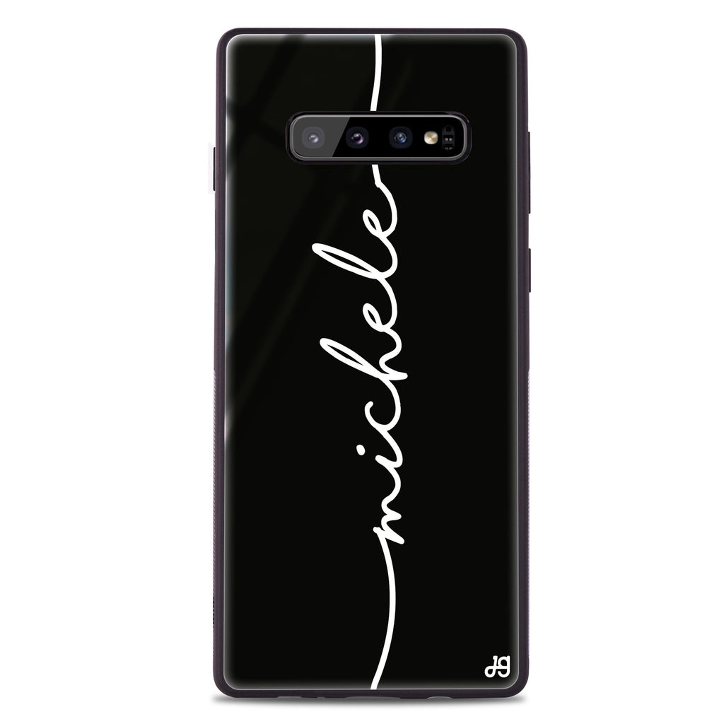 Vertical Handwritten Samsung 超薄強化玻璃殻