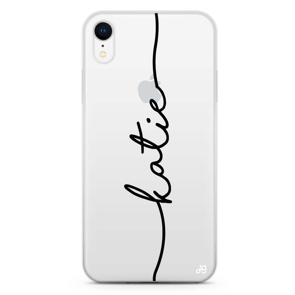 Vertical Handwritten iPhone XR 水晶透明保護殼