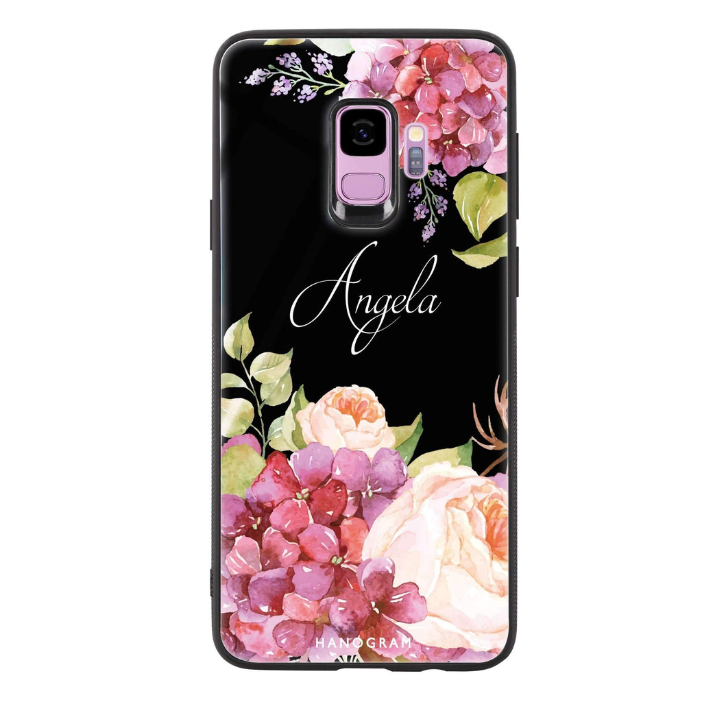 Pretty Floral Samsung S9 超薄強化玻璃殻