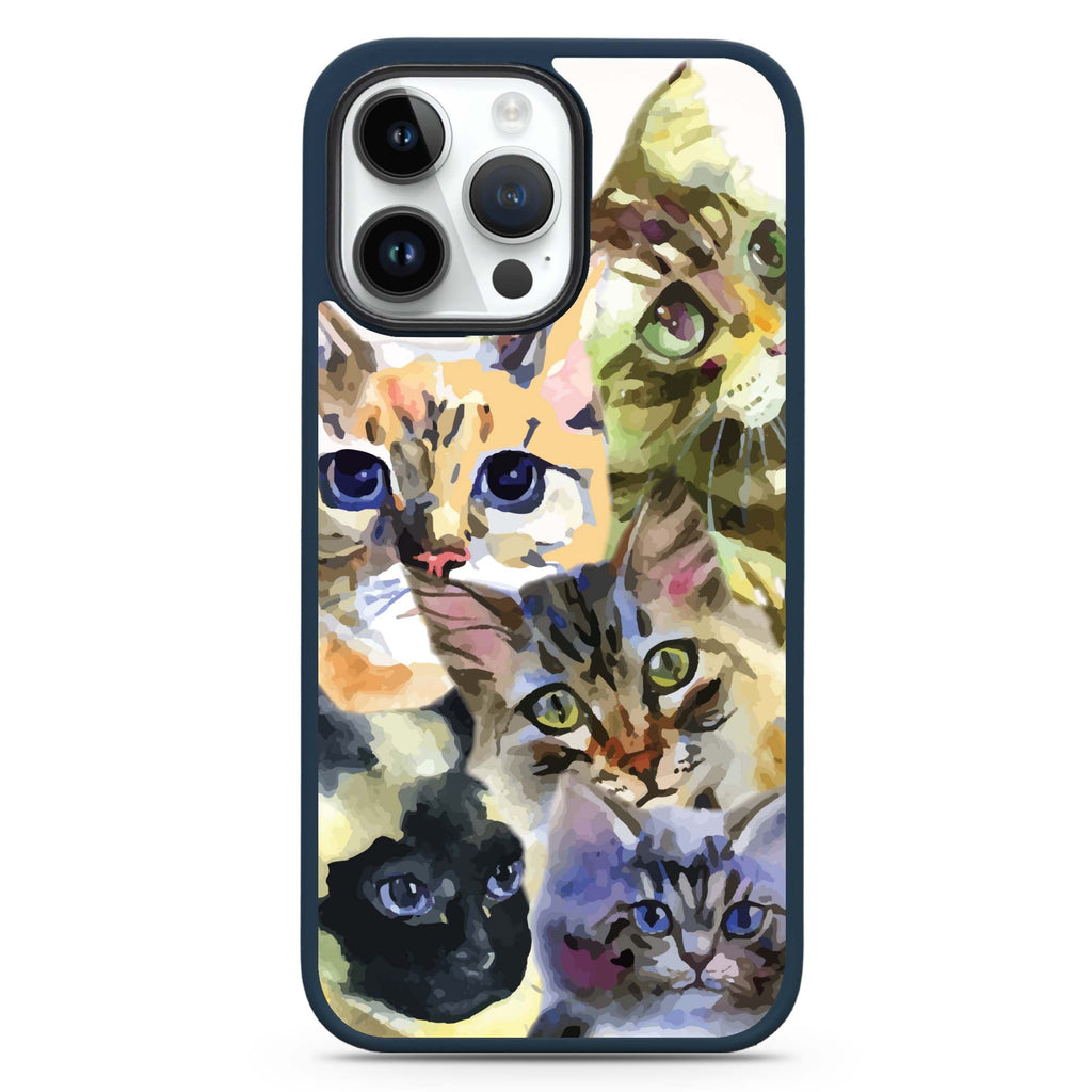 Watercolour Cat Magsafe 兼容防衝擊保護殼