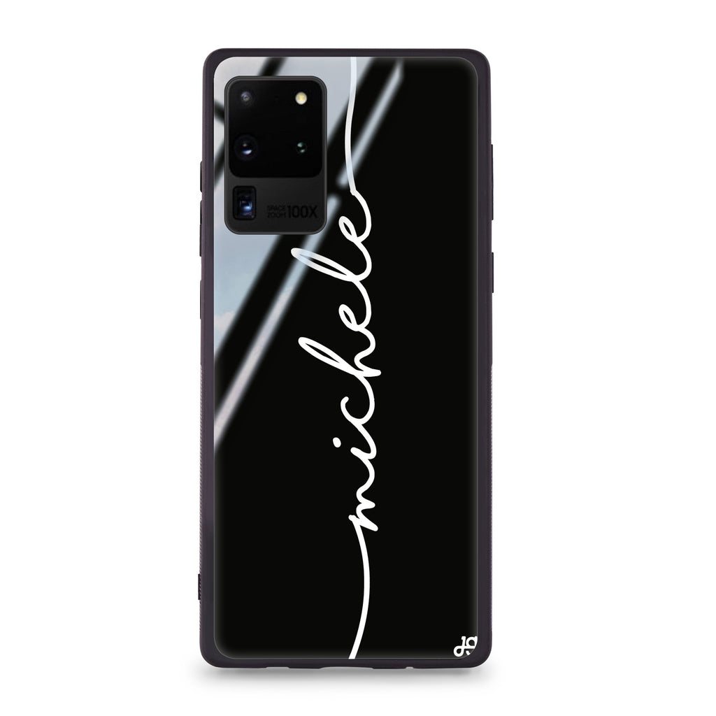Vertical Handwritten Samsung S20 Plus 超薄強化玻璃殻