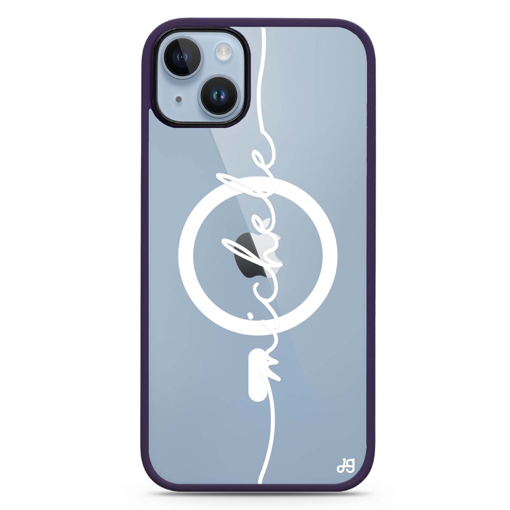 Vertical Handwritten iPhone 14 Plus Magsafe 兼容防衝擊保護殼