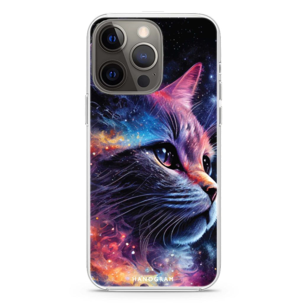 Galaxy Cat iPhone 14 Magsafe 兼容水晶透明保護殼