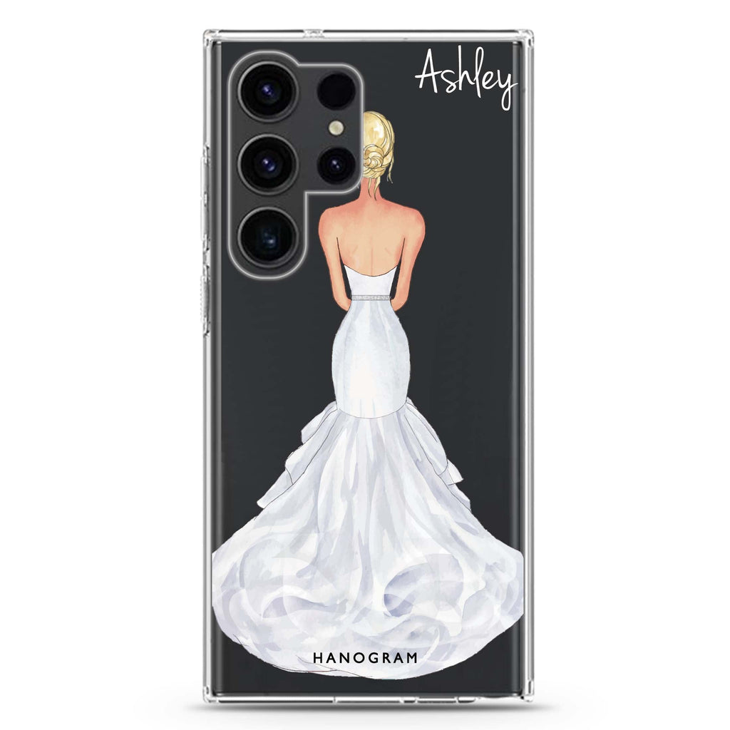 Bride Moment III Samsung Galaxy Ultra 可加名字透明保護殼，適用 S26/S25/S24/S23 Ultra，圖1