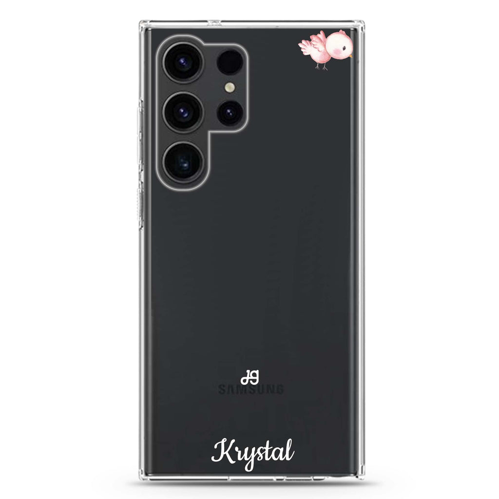 Bird of the Soul Samsung Galaxy Ultra 可加名字透明保護殼，適用 S26/S25/S24/S23 Ultra，圖1