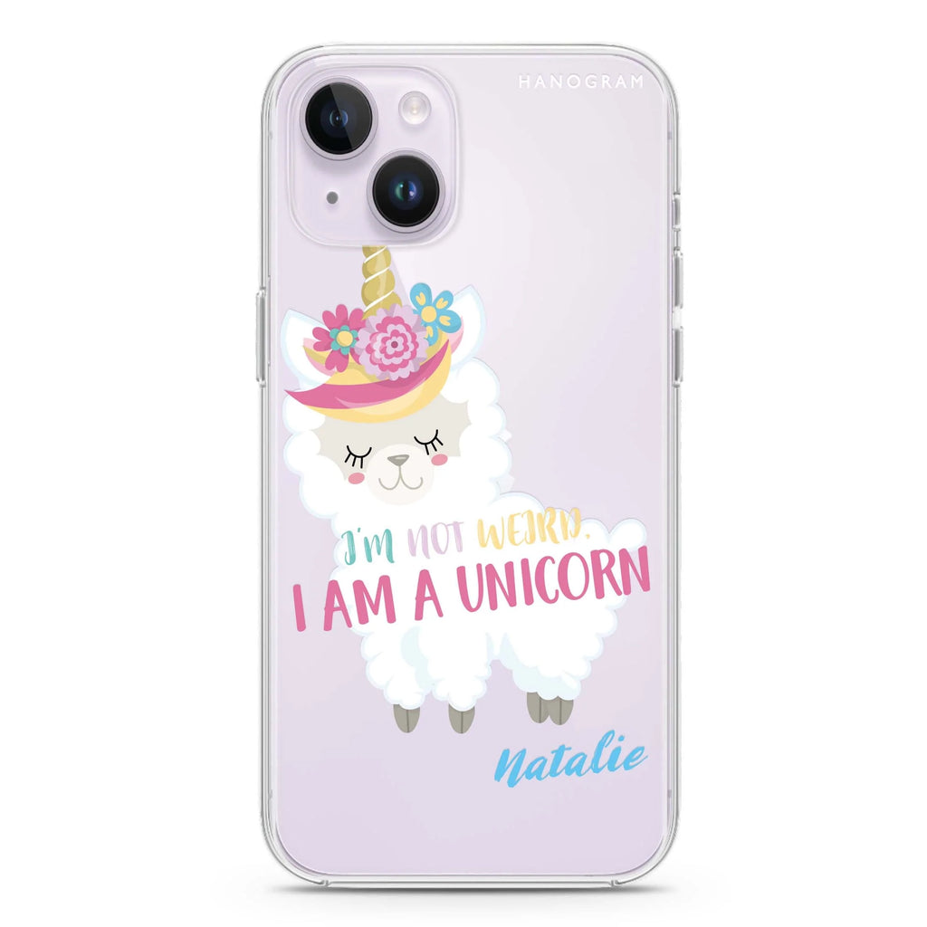 I am a llamacorn iPhone 14 水晶透明保護殼