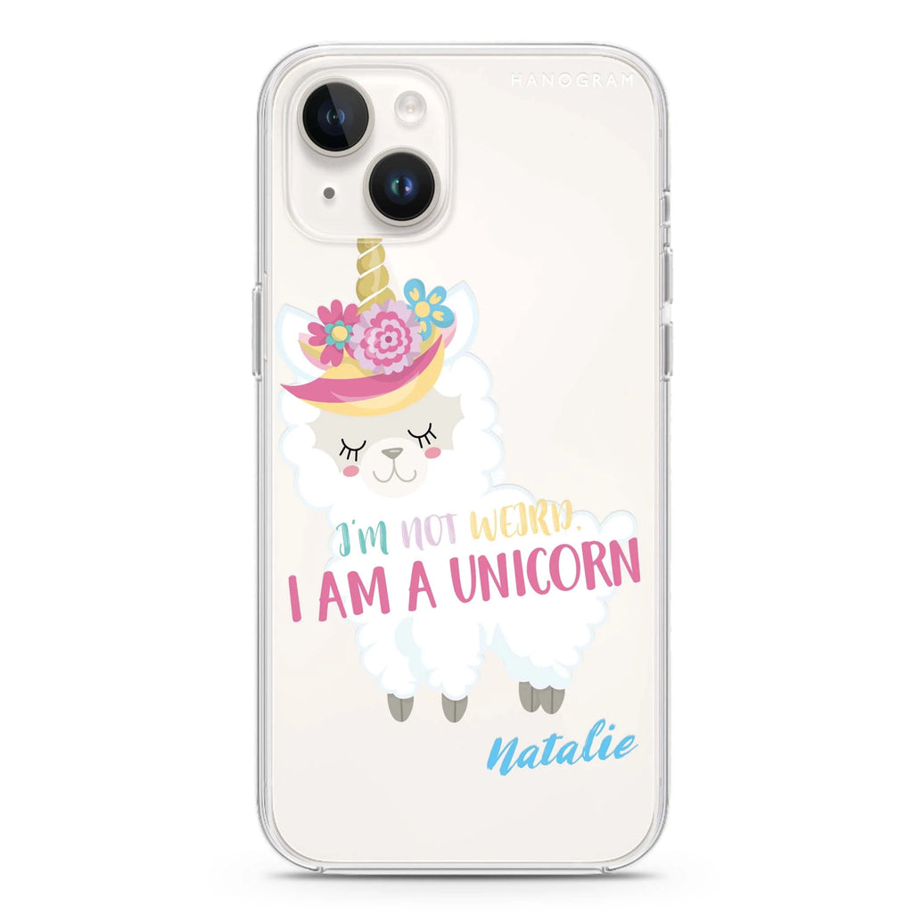 I am a llamacorn iPhone 14 plus 水晶透明保護殼