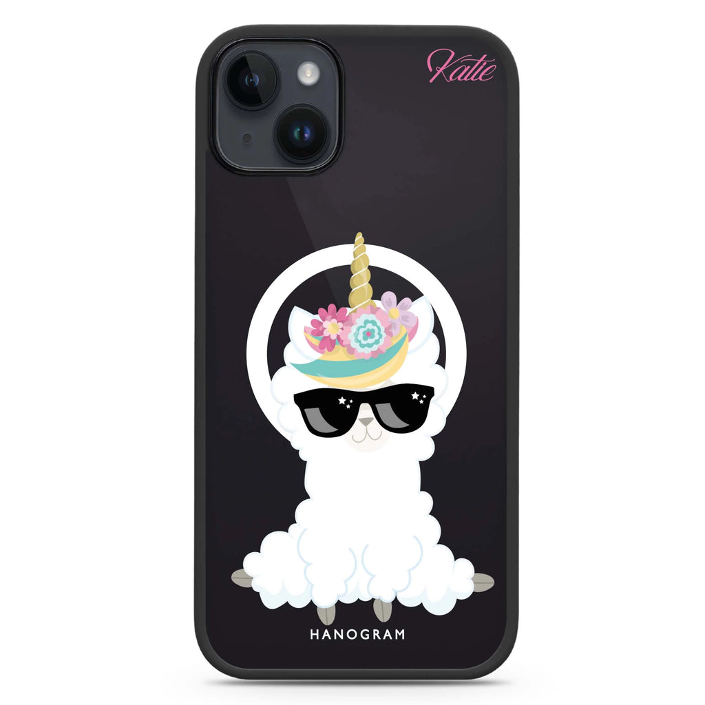 Sunglasses llamacorn iPhone 14 Plus Magsafe 兼容防衝擊保護殼