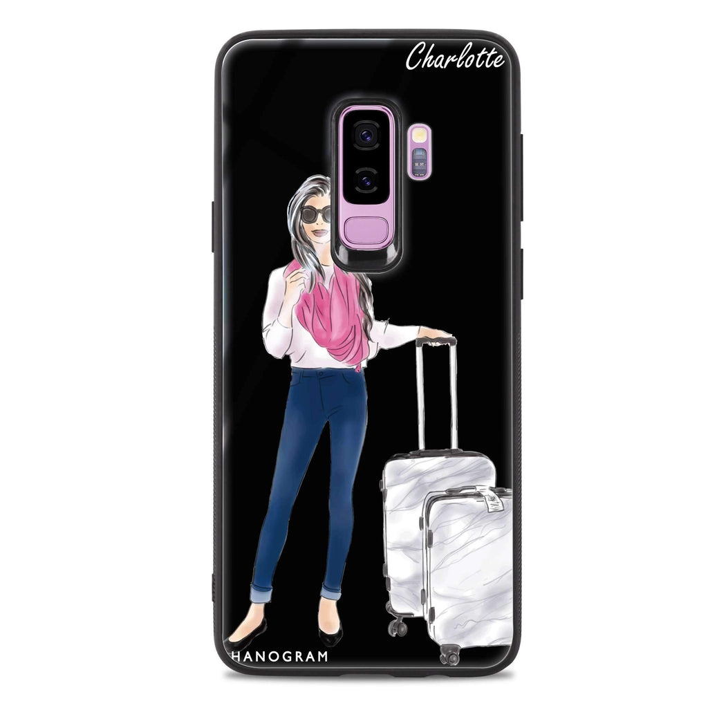 Travel girl II Samsung S9 Plus 超薄強化玻璃殻