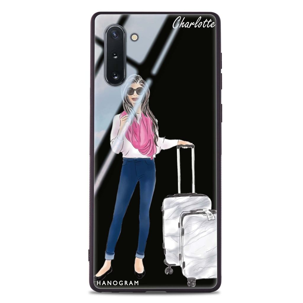 Travel girl II Samsung Note 10 超薄強化玻璃殻