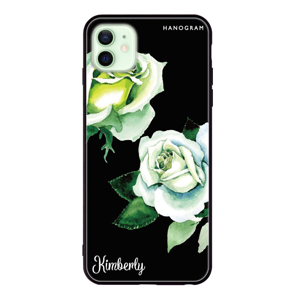 White Rose iPhone 12 mini 超薄強化玻璃殻