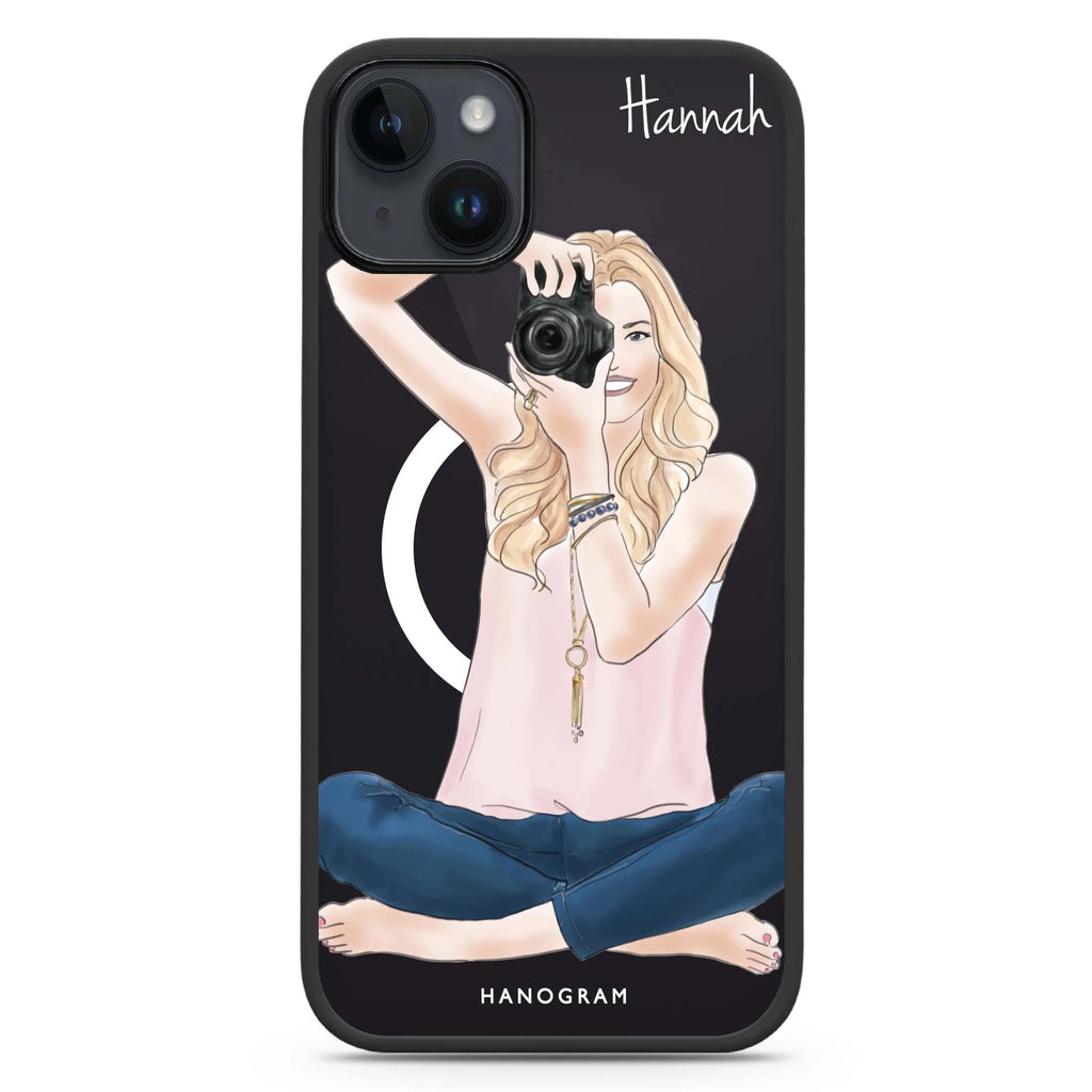 Camera girl I iPhone 14 Plus Magsafe 兼容防衝擊保護殼
