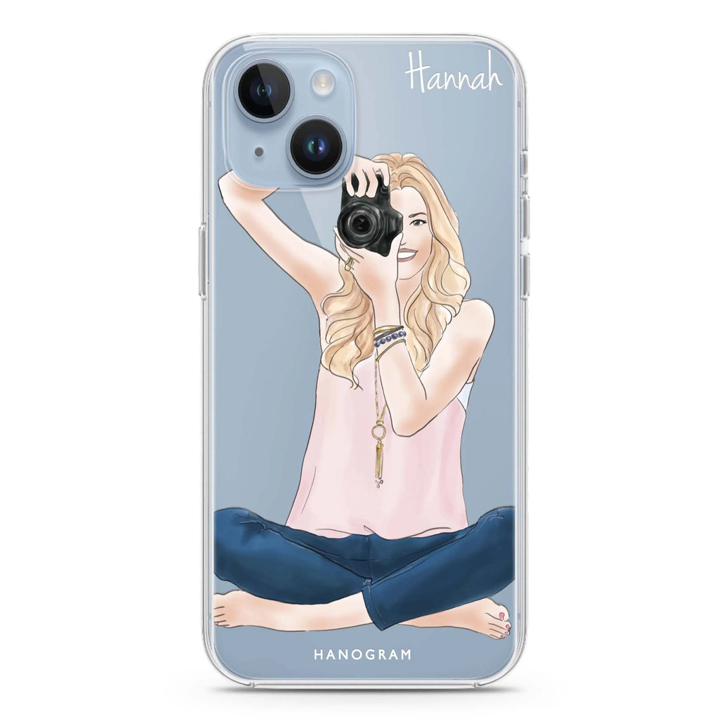 Camera girl I iPhone 14 plus 水晶透明保護殼