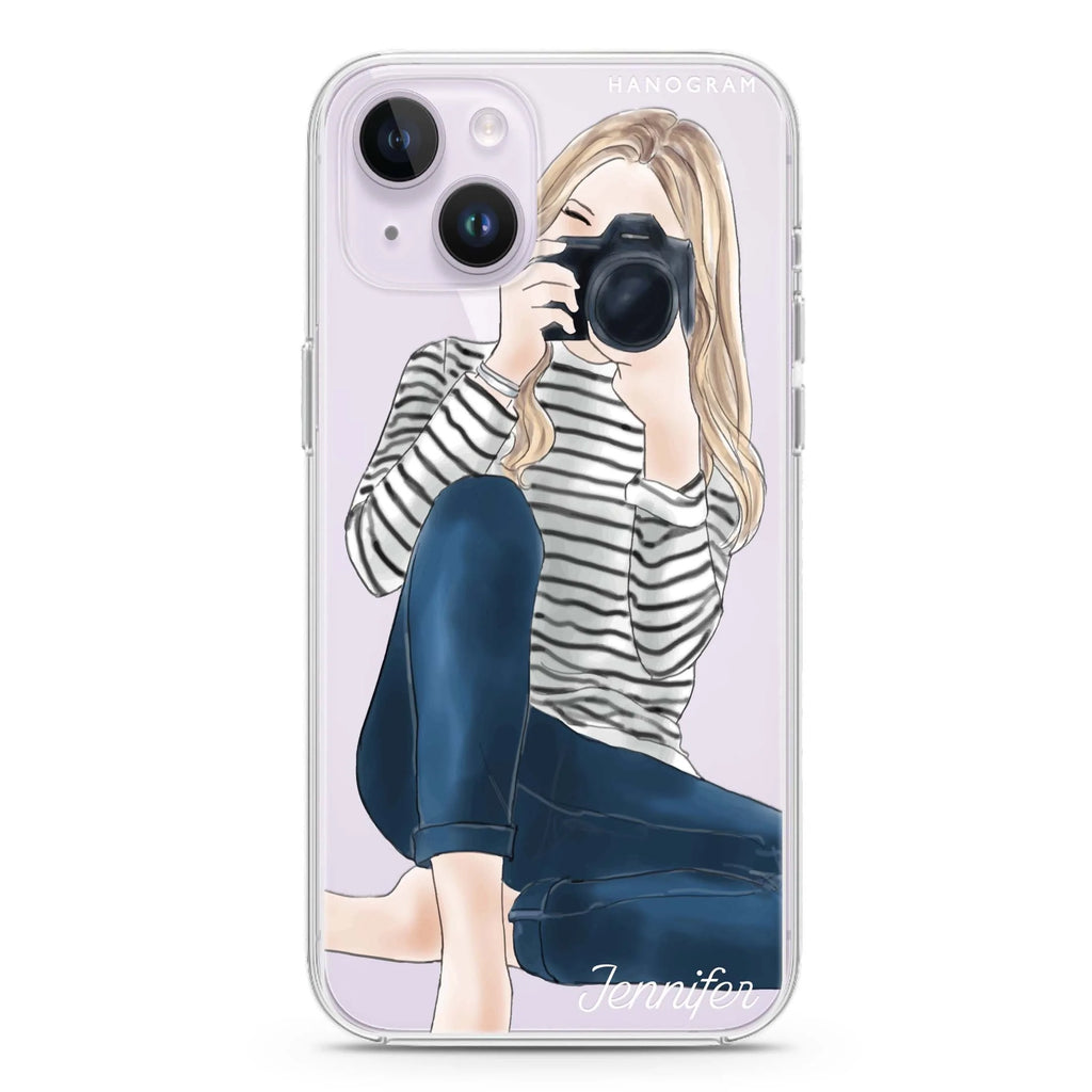Camera girl II iPhone 14 水晶透明保護殼