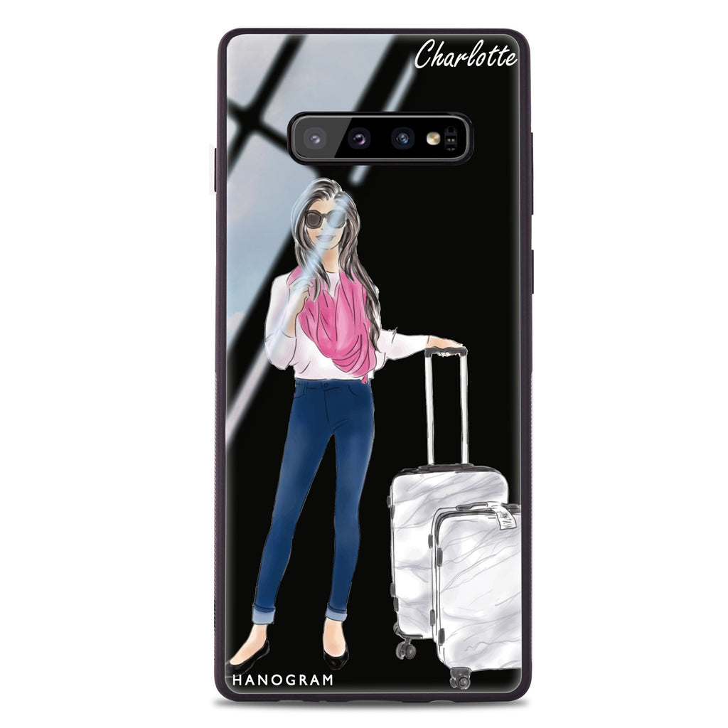 Travel girl II Samsung S10 超薄強化玻璃殻