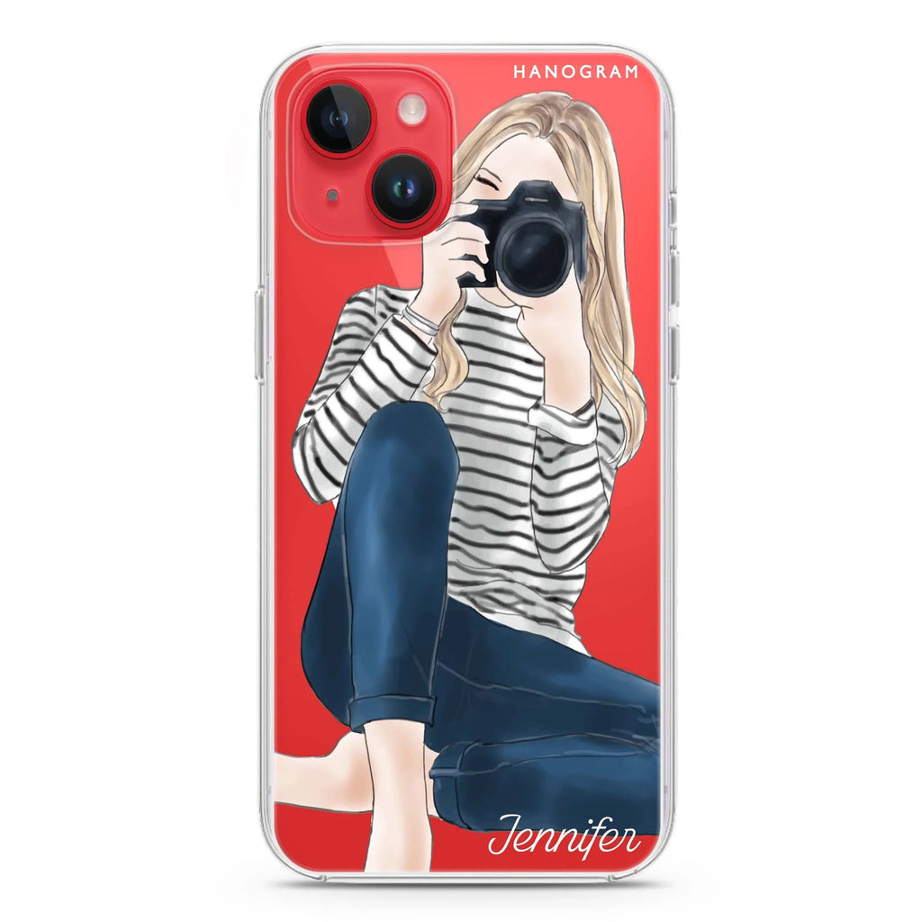 Camera girl II iPhone 14 Magsafe 兼容水晶透明保護殼