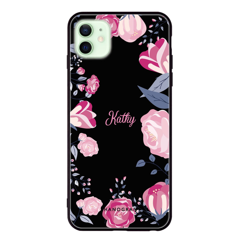 Trendy Flowers iPhone 12 超薄強化玻璃殻