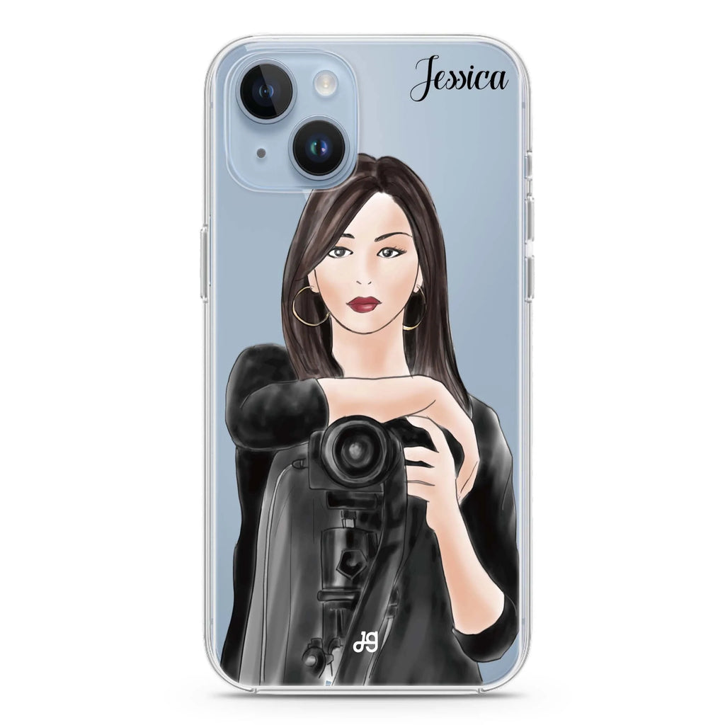 Camera girl III iPhone 14 plus 水晶透明保護殼