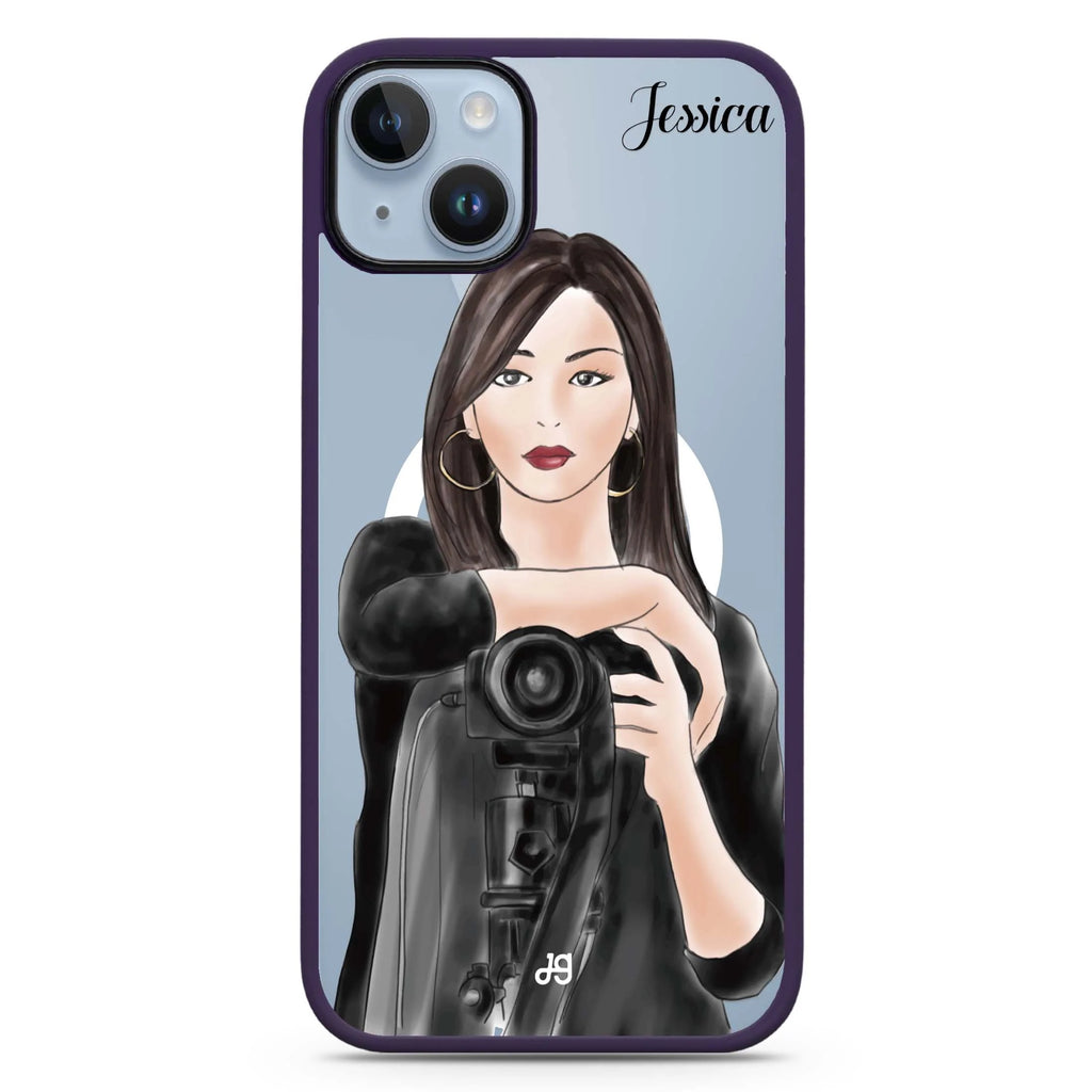 Camera girl III iPhone 14 Plus Magsafe 兼容防衝擊保護殼