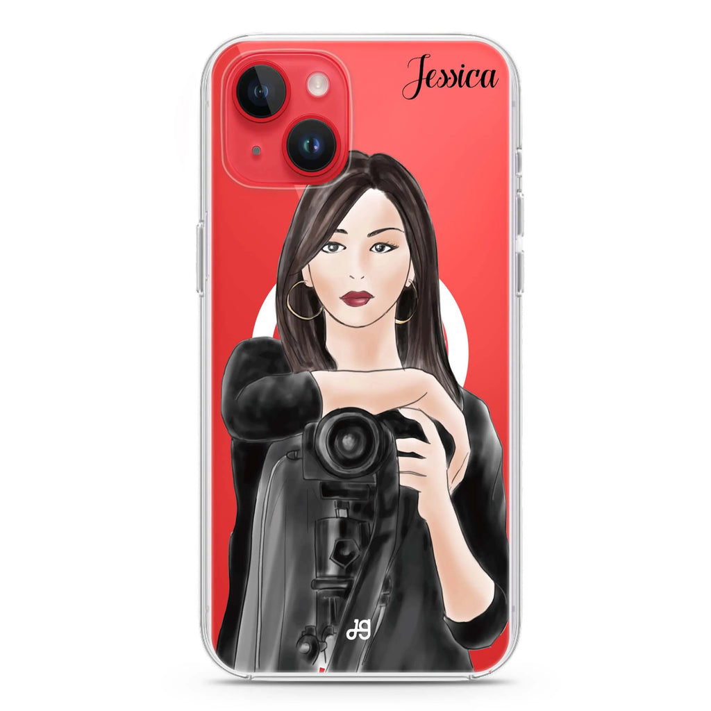 Camera girl III iPhone 14 Plus Magsafe 兼容水晶透明保護殼