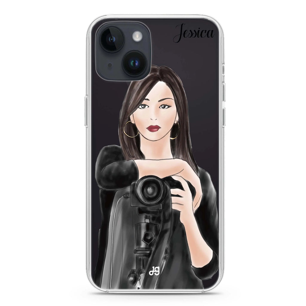 Camera girl III iPhone 14 水晶透明保護殼