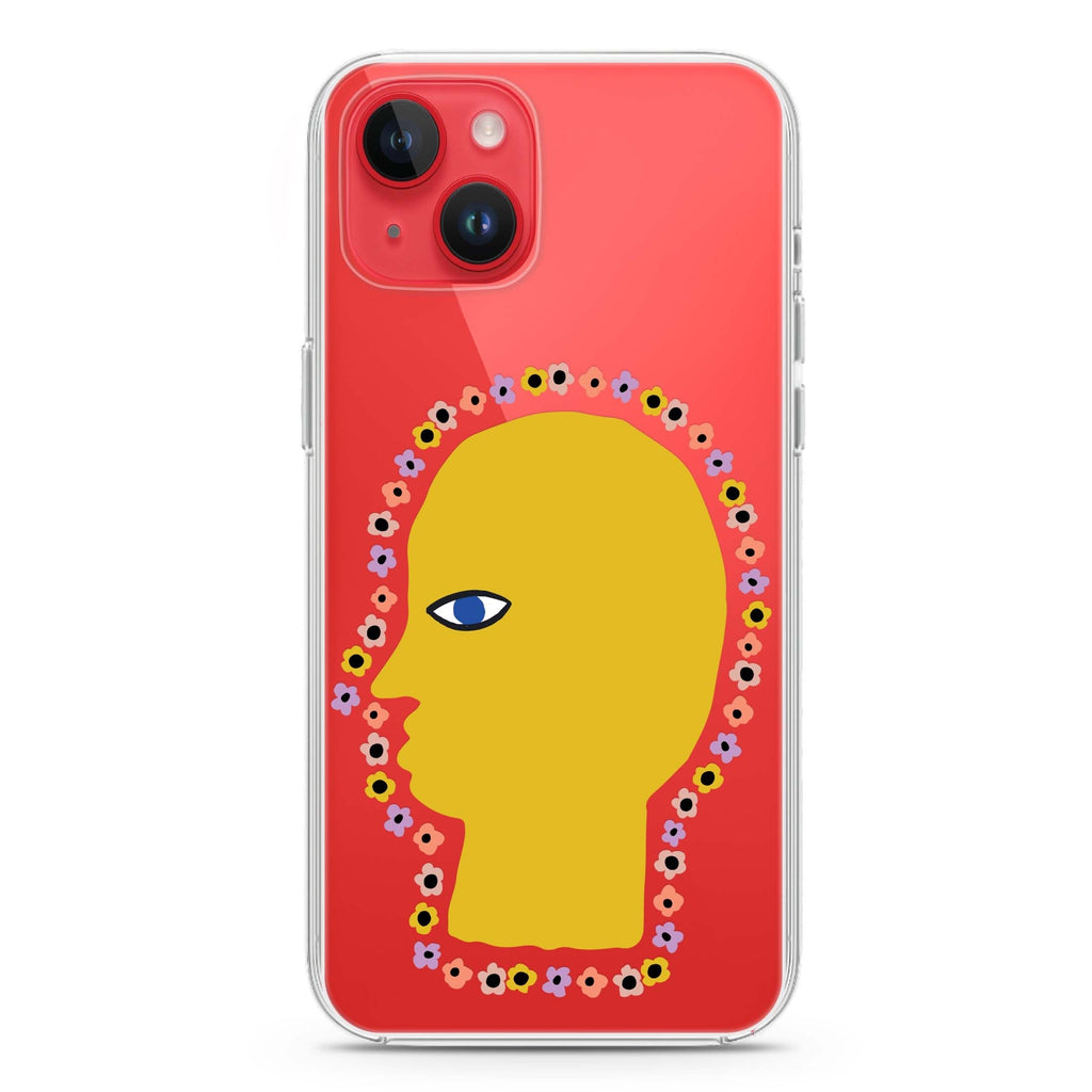 Floral Brain iPhone 14 plus 水晶透明保護殼