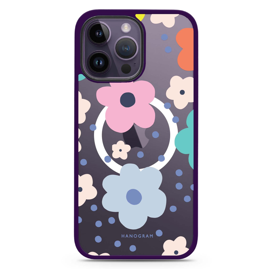 Cute Flower Magsafe 兼容防衝擊保護殼