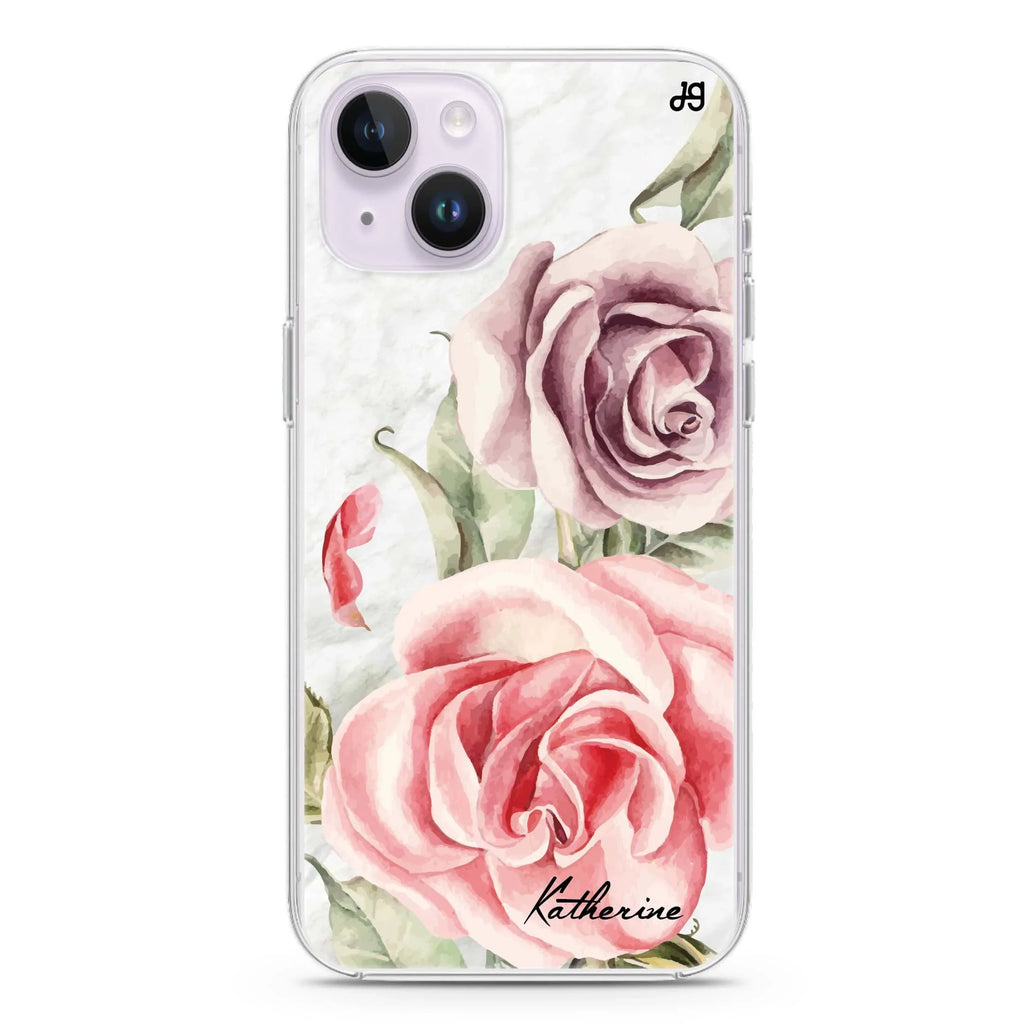 Marble & Rose iPhone 14 Magsafe 兼容水晶透明保護殼