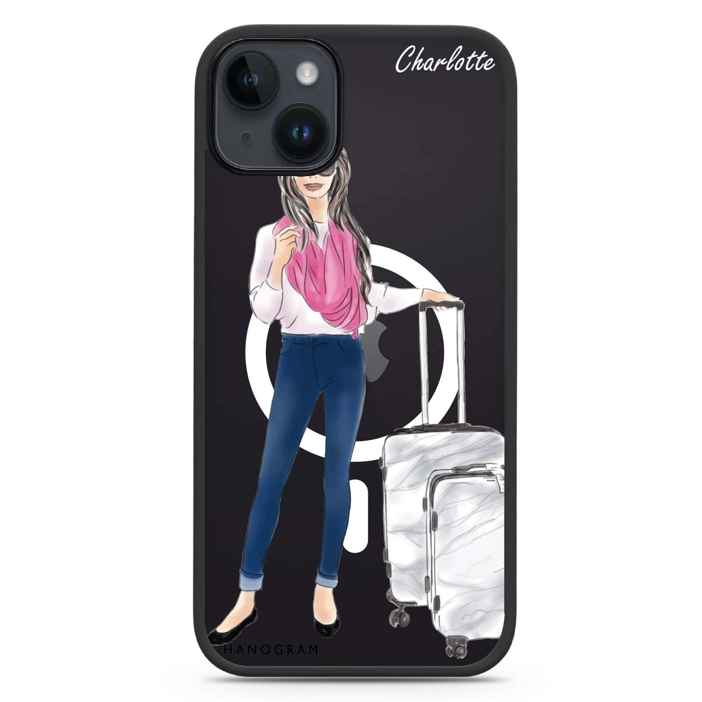 Travel girl II iPhone 14 Plus Magsafe 兼容防衝擊保護殼