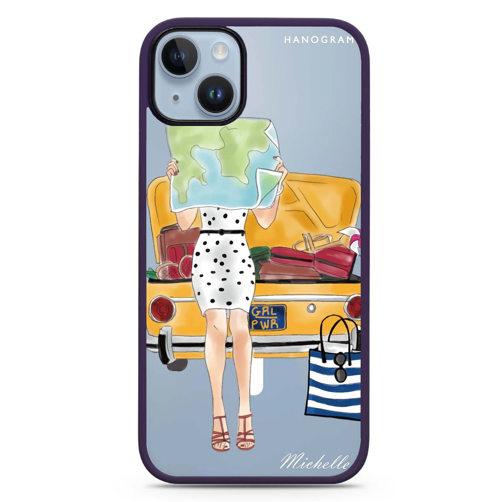 Travel girl III iPhone 14 Plus Magsafe 兼容防衝擊保護殼