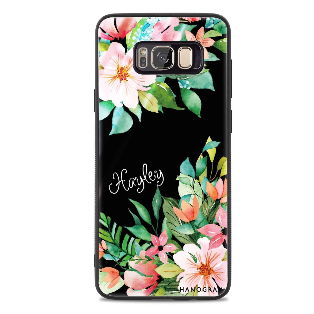 Flower Inspiration Samsung S8 Plus 超薄強化玻璃殻