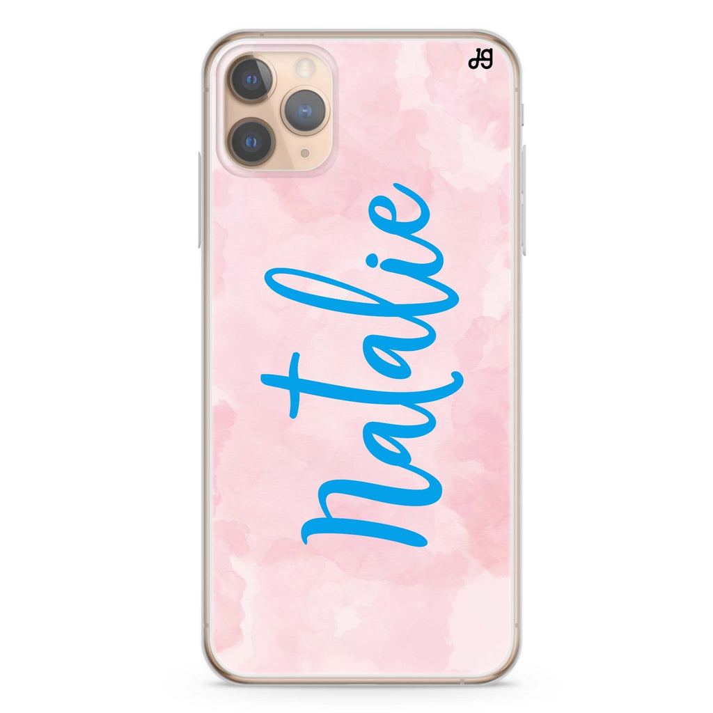 Pink Aqua iPhone 11 Pro Max 水晶透明保護殼