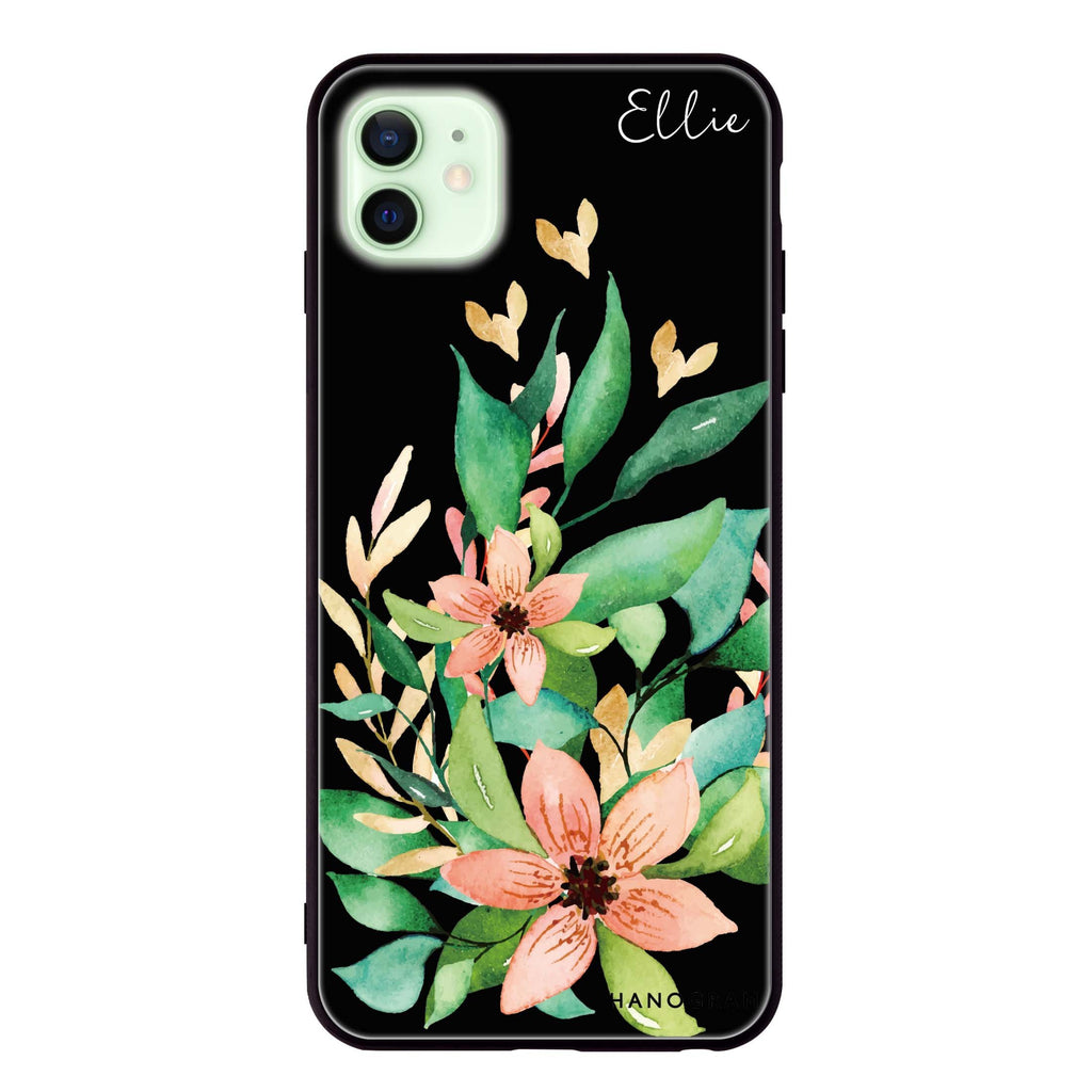Floral Bloom iPhone 12 超薄強化玻璃殻