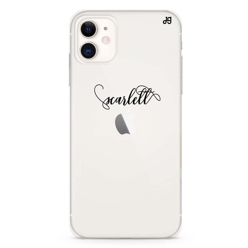 Abstract script writing iPhone 11 水晶透明保護殼