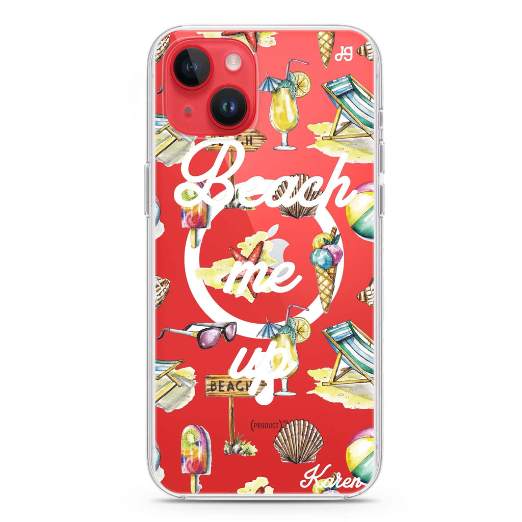 Beach me up iPhone 14 Magsafe 兼容水晶透明保護殼