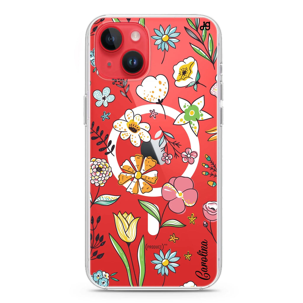 Spring Moment iPhone 14 Magsafe 兼容水晶透明保護殼