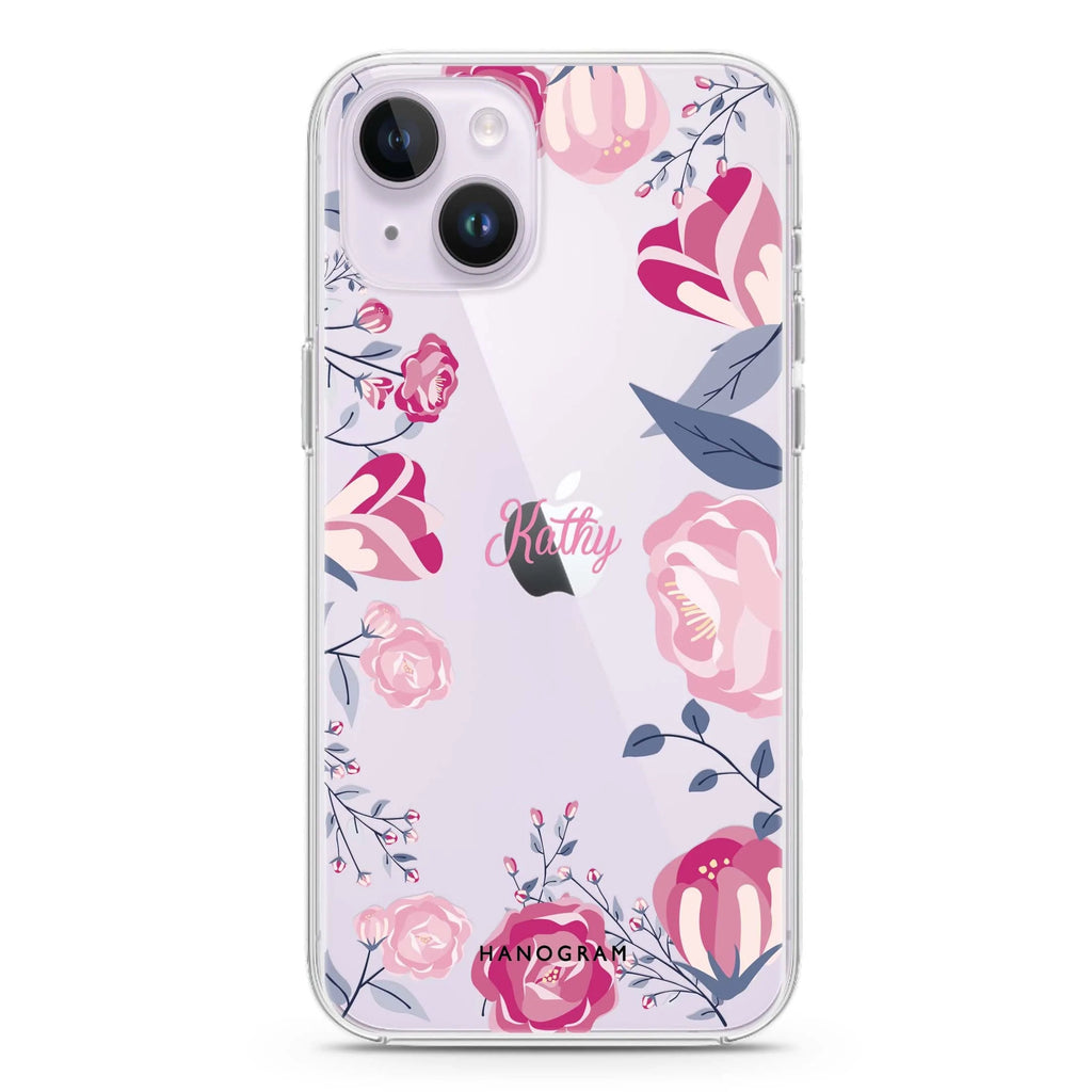 Trendy Flowers iPhone 14 水晶透明保護殼