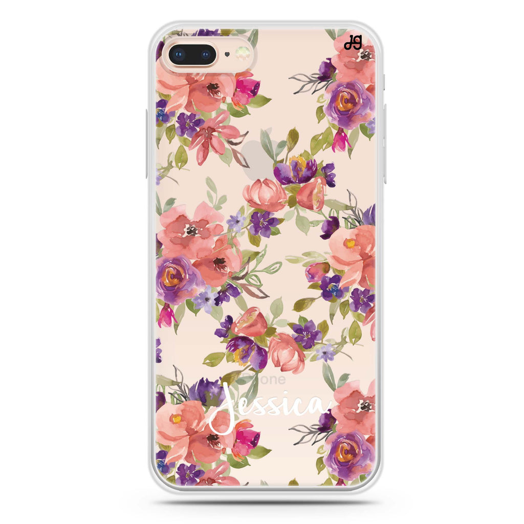 Floral Impression iPhone 8 Plus 水晶透明保護殼