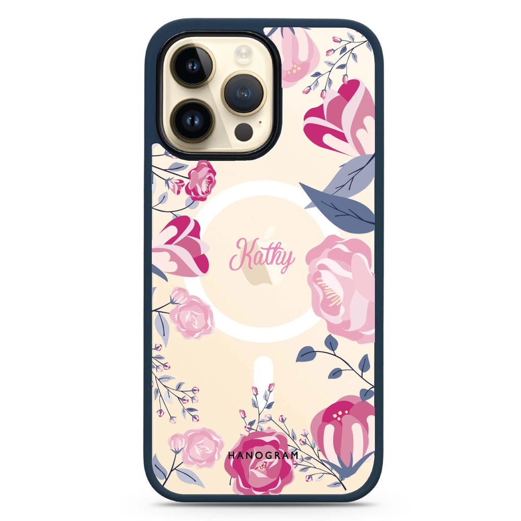 Trendy Flowers Magsafe 兼容防衝擊保護殼