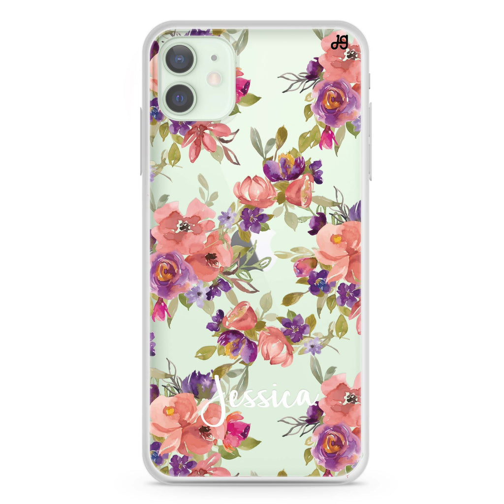 Floral Impression iPhone 12 透明軟保護殻
