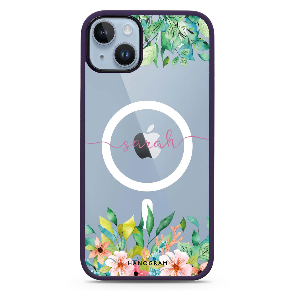 Floral Imagination iPhone 14 Plus Magsafe 兼容防衝擊保護殼