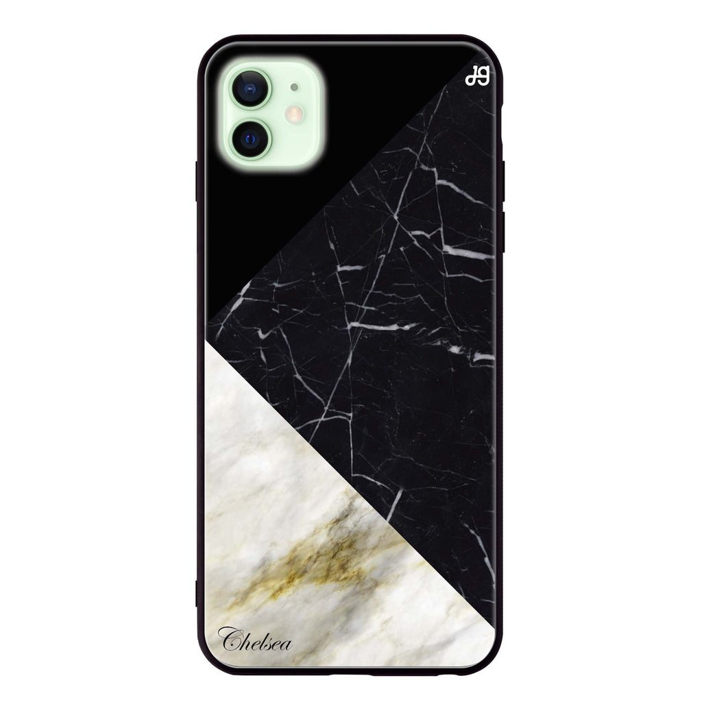 Marble Mix iPhone 12 mini 超薄強化玻璃殻