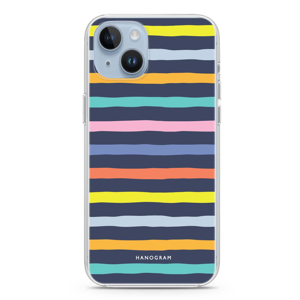 Rainbow Line iPhone 14 plus 水晶透明保護殼